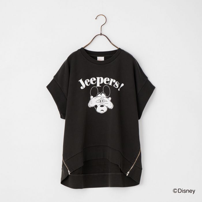 【送料無料】 +81 BRANCA ハチイチブランカ MICKEY MOUSE/サイドジップショートスリーブTシャツ 81B-26SS-CS10 レディース トップス スウェット 半袖 2026SS F グレー/ホワイト｜JEANS FACTORY Online Shop