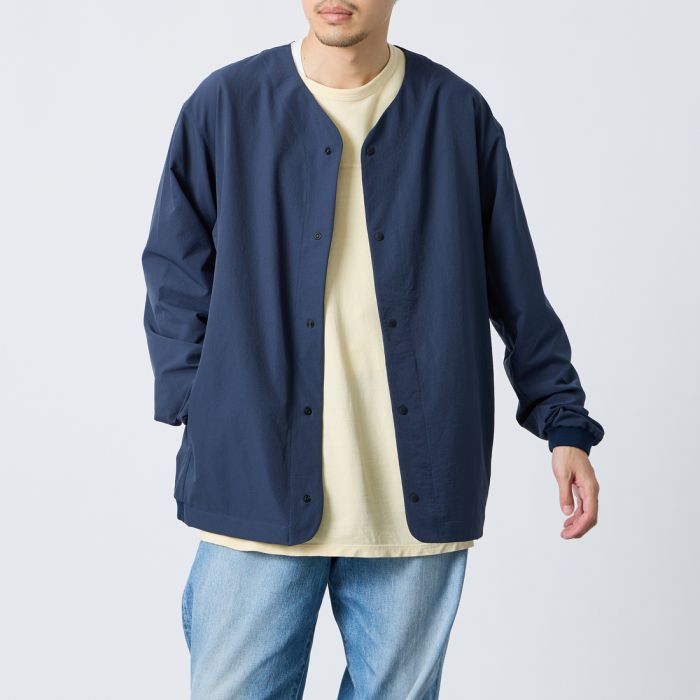 【店内全品貨物輸送無料】 NANGA ナンガ 点点エア湖(R) コンフィーカーディガン N2500-1T302A メンズ トップス 長袖 2026SS M/L 米国海軍/黒いこと