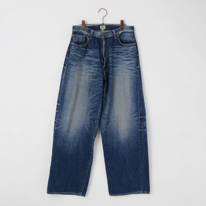 【送料無料】 GOLD ゴールド 11.5oz 5ポケットワイドデニムパンツ GL42621H メンズ ボトムス 2026SS M/L ネイビー