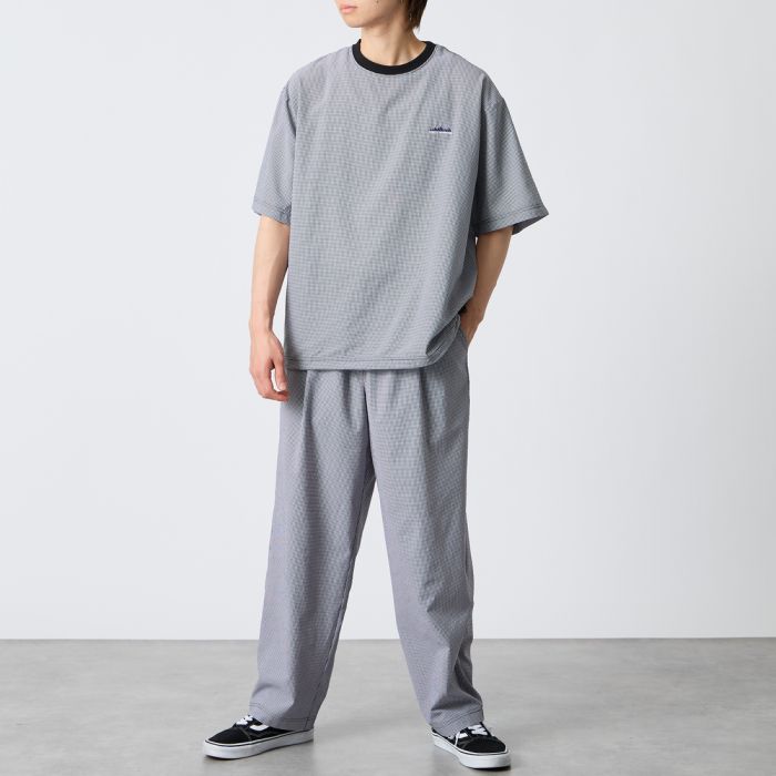 【送料無料】 THOUSAND MILE サウザンド マイル 別注 チェックショートスリーブTシャツ パンツセットアップ TM261CK50851-JF メンズ ボトムス 2026SS M-XL ブラック｜JEANS FACTORY Online Shop