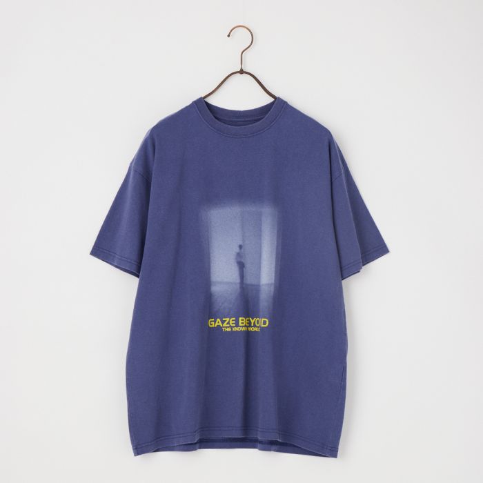 【店内全品貨物輸送無料】 Name. 名まえ WE ARE ALL ALONE ルーズフィットプリントプルオーバー NMCU-058 メンズ トップス 半袖 2026SS S/M 青み/黒いこと