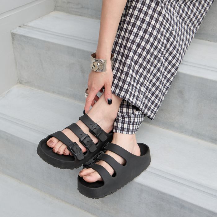 【店内全品貨物輸送無料】 BIRKENSTOCK ビルケンシュトック FLORIDA/フロリダ州3 EVAフレックスプラットホーム FLORIDA-3-EVA レディース 靴 サンダル 2026SS 23.0-24.5珊 黒いこと