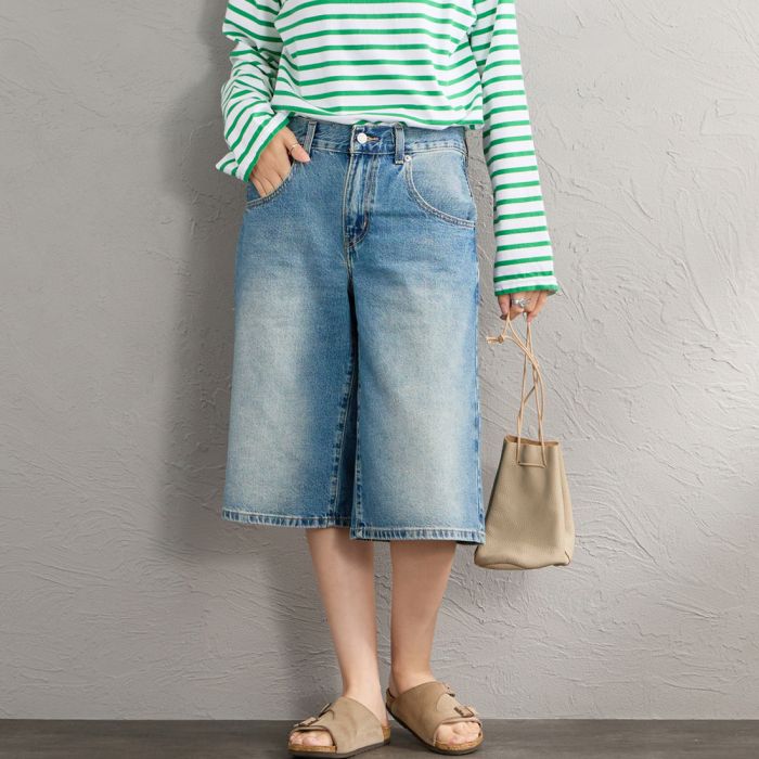 【店内全品貨物輸送無料】 LEVI\u0027S リーヴァイズジーンズ スーパーバギージョーツ 005DT-00 レディース ボトムス 2026SS XS-M 青色/米国海軍