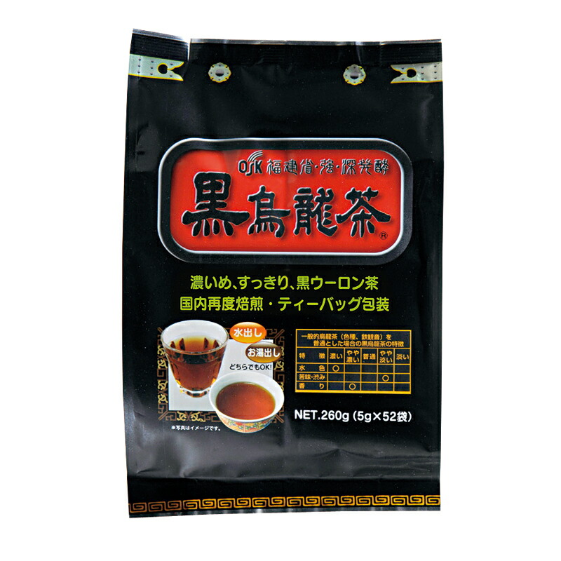 楽天市場】【10個セット】 OSK 黒烏龍茶 ティーバッグ 52包【送料無料[ティーパック/小谷穀粉/黒ウーロン] : 株式会社 ジャパンフーズ