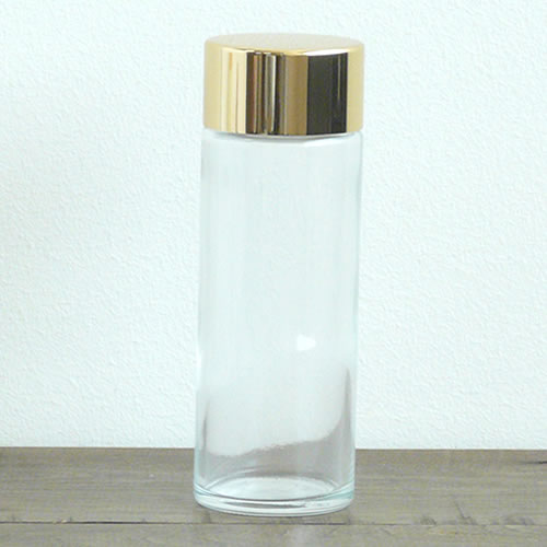 楽天市場 ゴールドcap化粧水ガラスボトル100ml 2個セット 化粧水 容器 おしゃれ 化粧水詰め替えボトル Tecoloてころ