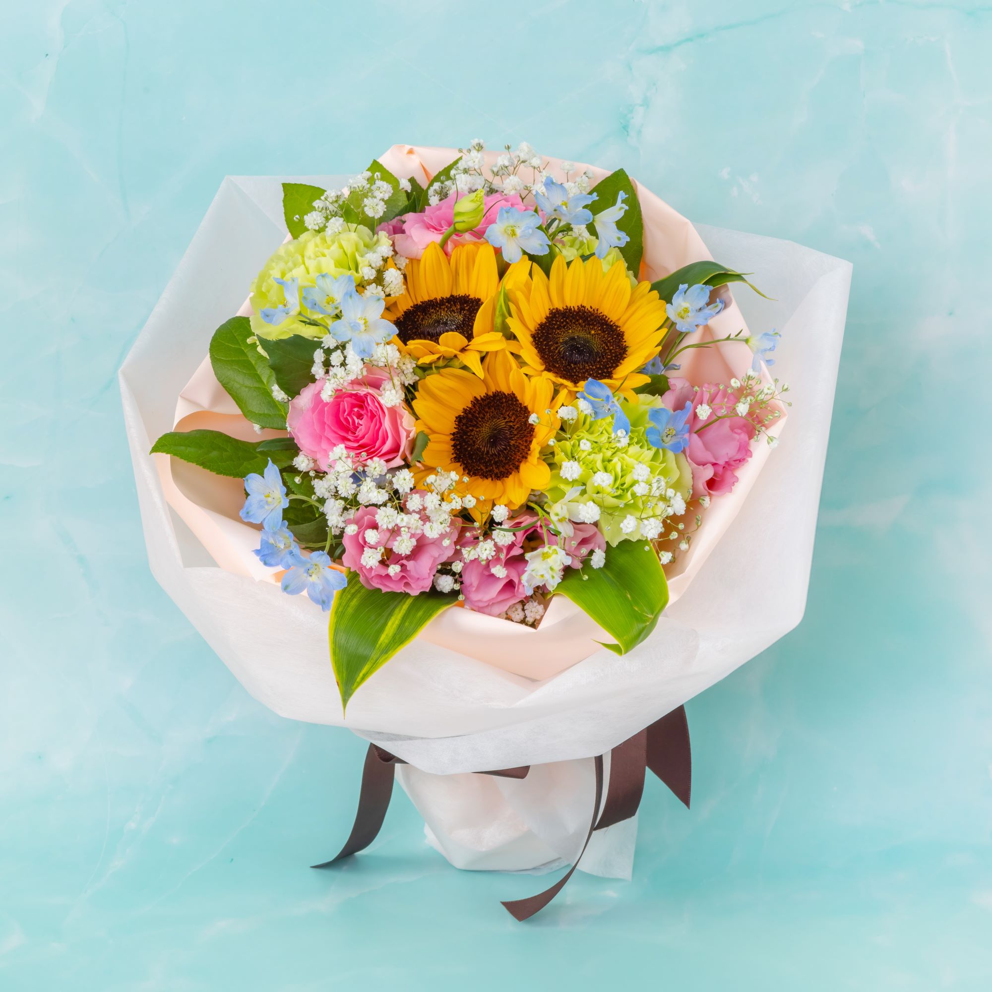 ★2025年新商品★【色ミックス系・ブーケ風花束】お祝い・お誕生日・結婚お祝・出産お祝・開店お祝・結婚記念日・お礼・発表会・季節のお花・お返しプレゼント・成人式・バレンタイン・ホワイトデー・退職祝い・入学祝いなど。