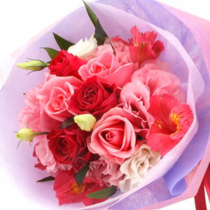 【バラ・ブーケ風花束】お祝い・お誕生日・結婚お祝・出産祝・開店祝・結婚記念日・お礼・発表会・季節のお花・お返しプレゼント・成人式・バレンタインデー・ホワイトデー・退職祝い・入学祝いなど。 4,840円