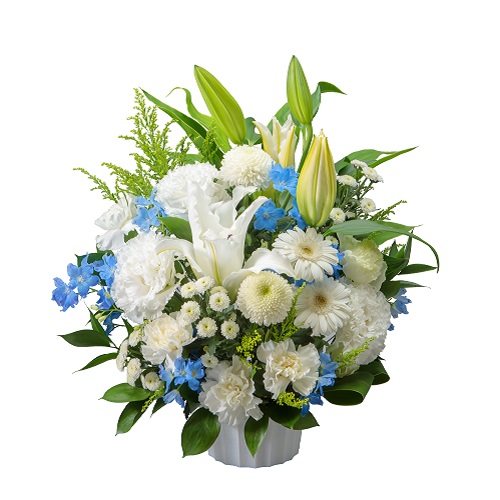 【供花繰り合わせる・和花+洋花】供花・弔い・お自責の念・ご命日・法事・一周忌・三回忌・ご追悼式・御盆・お涅槃・愛玩動物用・お仏壇用など