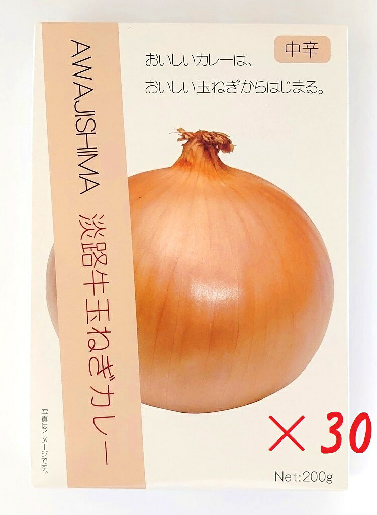 （30箱セット）キャニオンスパイス淡路牛玉ねぎカレー200g（1人前・中辛）&times;30箱（うずのくに南あわじ・淡路島）（化学調味料不使用 レトルト ビーフカレー 野菜 たまねぎ）近畿 兵庫ご当地カレー（沖縄・離島への発送は不可）｜贅プラスＯＮＥ 13,755円