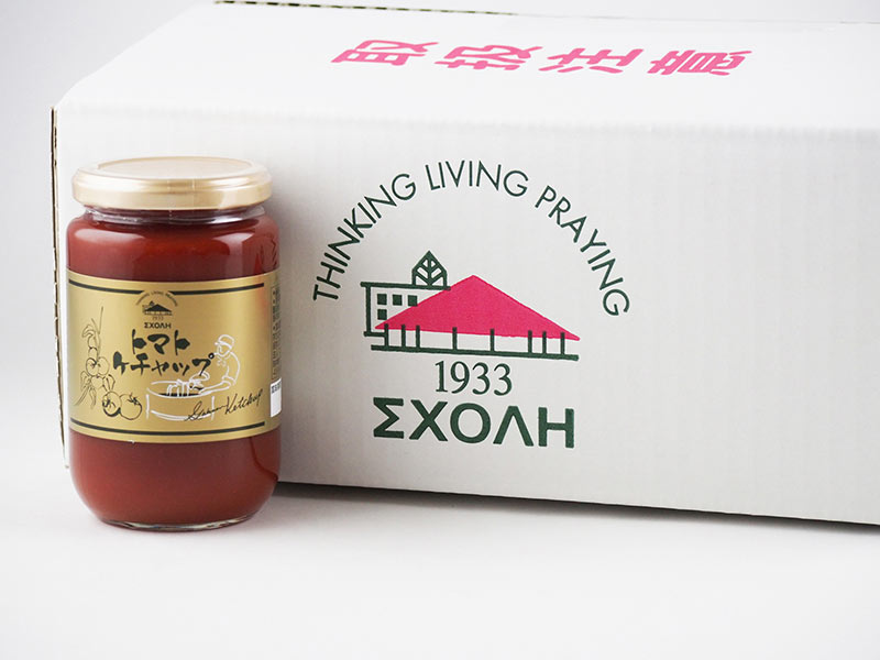 <br>（12本入り・1ケースセット）★<br>スコーレ<br>学園トマトケチャップ<br>370g×12本セット<br>(瓶入り)<br>（1ケースセット）<br>【全国こだわりご当地グルメ】<br>