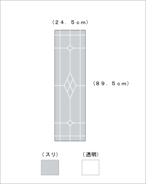 Jhaデザインガラス エッチングガラス スリ Kc1 A 小 245x5 ガラスのみ おしゃれ 室内窓 小窓 Fix窓 ドア シンプル レトロ モダン 古民家 間仕切り壁 建具 キッチン リビング トイレ リフォーム 新築 Gulbaan Com