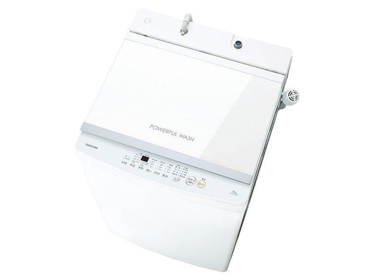 東芝(TOSHIBA) 全自動小銃洗い濯ぎ機 10kg AW-10GM3(W) 大電気容量 まとめ洗いもの 硝子いの一番青写真 ステンレス鋼槽 ふろ水揚水機 ピュアホワイト