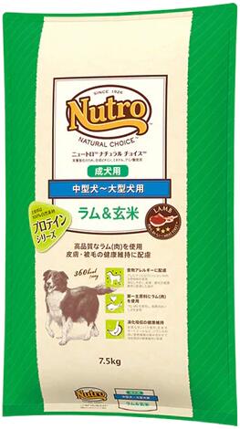 ニュートロ ナチュラルチョイス ラム&玄米 中型犬~大型犬用 成犬用 7.5kg / ND377|Life With Pet