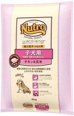 ニュートロ ナチュラルチョイス 子犬用 妊娠中・授乳中の母犬にも 超小型犬～中型犬用 チキン＆玄米 6kg ／ ND104