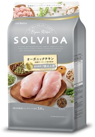 ソルビダ グレインフリー 意気地無し 室内繁殖７歳以上用 3.6kg ドッグフード-ペット・ペットグッズ