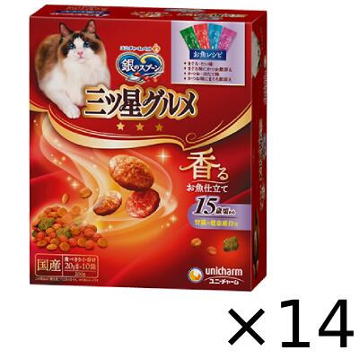 銀のスプーン　三ツ星グルメ　腎臓の健康維持用　15歳頃から　4種のアソートお魚レシピ　200g×14