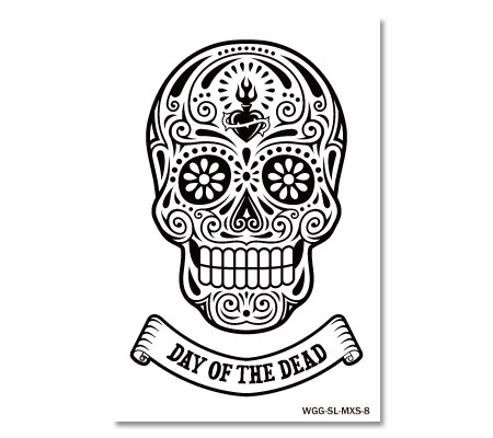 楽天市場 ステッカー スカル メキシカンスカル フェイスシール アメリカン 車 おしゃれ かっこいい アウトドア スーツケース バイク ハロウィン カーステッカー Mexican Skull Day Of The Dead ハート メール便ok Sc Mxs8 Ahd U S Junkyard