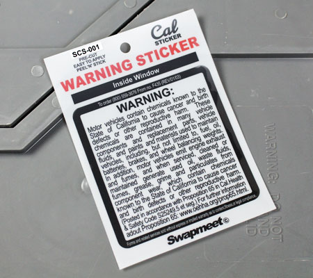 楽天市場 ワーニングステッカー 車 アメリカン 有害物質 カリフォルニア 裏貼り Warning Sticker メール便ok Sc Scs001 Hbt U S Junkyard