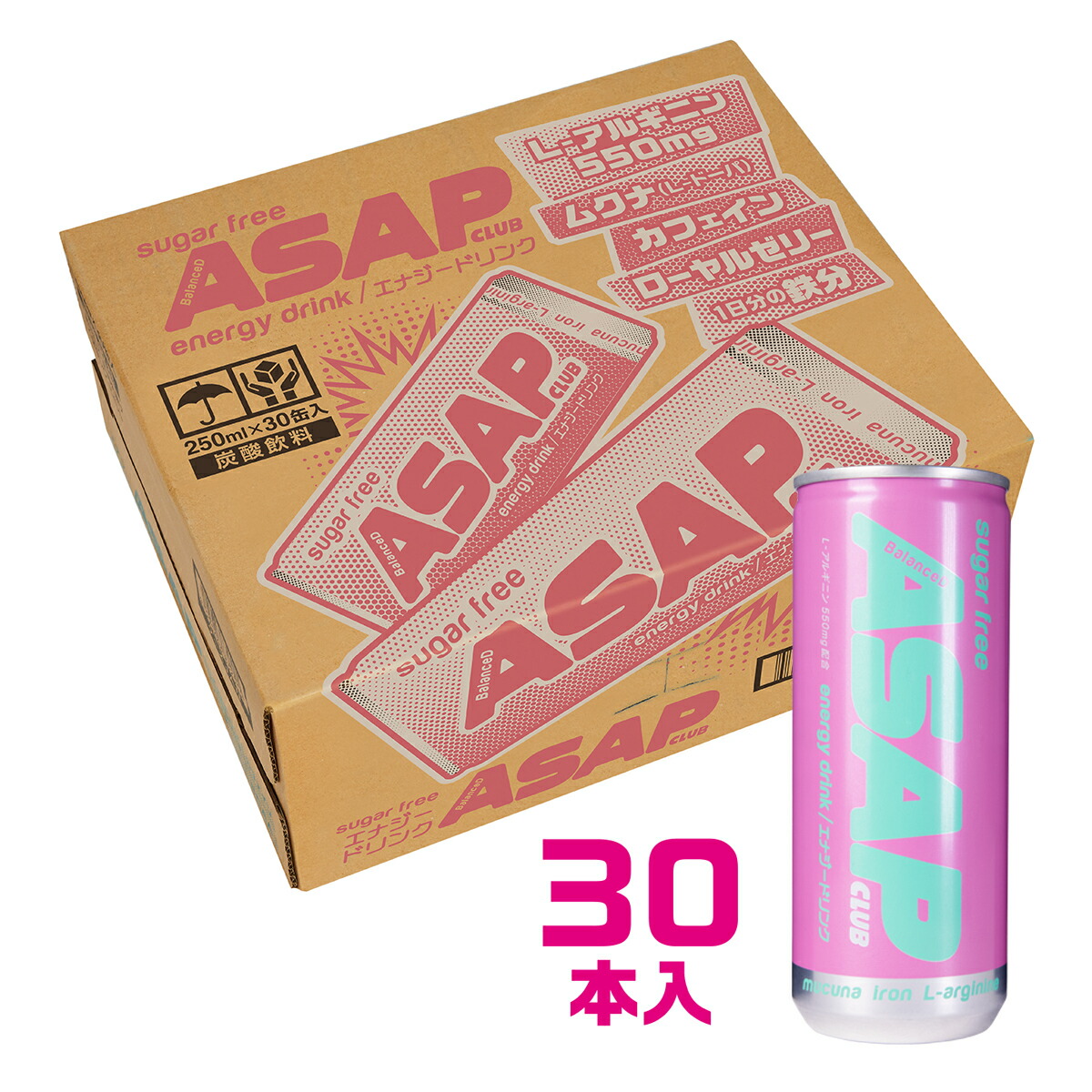 ASAP CLUB エナジードリンク AWAKEN【250ml×30本入】