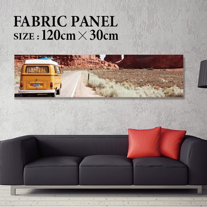 ファブリックパネル 120ｘ30cm 飾るだけでお洒落に！ アートパネル ヤシ 部屋 インテリア アート パネル ボード 雑貨 フレーム 人気 壁掛け サーフ DIY インテリア オシャレ ソファー ウォール 北欧 壁紙 空 サーフィン 雲 青空 綺麗 青 水色 海 うみ
