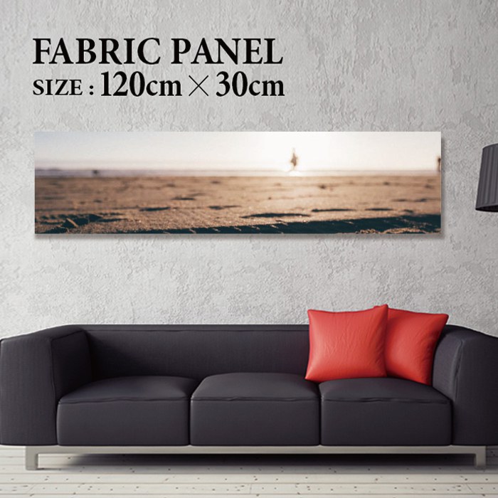 ファブリックパネル 120x30cm 飾るだけでお洒落に! アートパネル ヤシ 部屋 インテリア アート パネル ボード 雑貨 フレーム 人気 壁掛け サーフ DIY インテリア オシャレ ソファー ウォール 北欧 壁紙 空 サーフィン 雲 青空 綺麗 青 水色 海 うみ|Jiggy Box