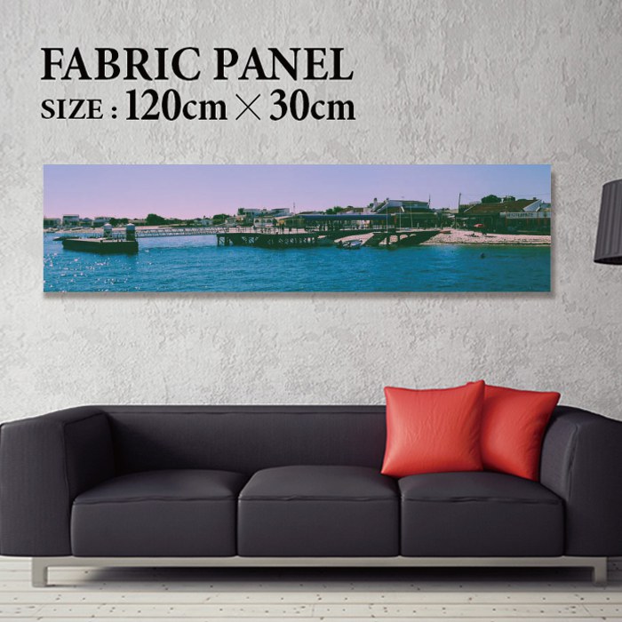 ファブリックパネル 120ｘ30cm 飾るだけでお洒落に！ アートパネル ヤシ 部屋 インテリア アート パネル ボード 雑貨 フレーム 人気 壁掛け サーフ DIY インテリア オシャレ ソファー ウォール 北欧 壁紙 空 サーフィン 雲 青空 綺麗 青 水色 海 うみ｜Jiggy Box