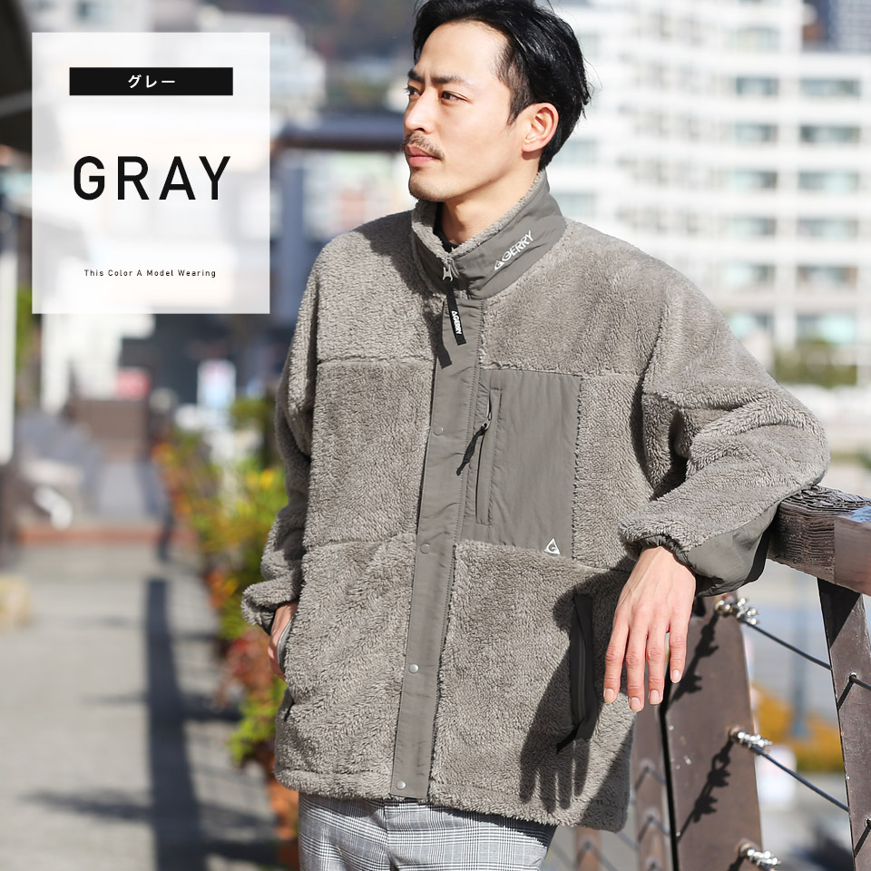 防寒 冬物 ブルゾン フリース Jiggys メンズ 冬服 ブランド ボアアウター ベージュ ジャケット 冬服 ボアアウター ホワイト ボア Boa Shop 冬物 グレー アウター 冬 Half ネイビー 長袖 メンズファッション 送料無料 Gerry ジェリー Jk ボア