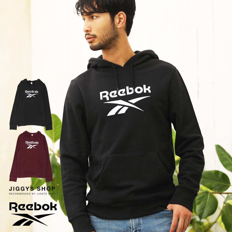 楽天市場 クーポン対象外 送料無料 Reebok リーボック Vector Hoodie Ft7296 パーカー メンズ パーカ おしゃれ ブランド スウェット プルオーバーパーカー プルパーカー トップス メンズファッション 秋 秋服 秋物 ブランド ブラック Jiggys Shop