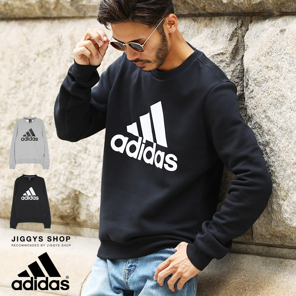 楽天市場 クーポン対象外 送料無料 Adidas アディダス Adidas Mspw スウェット Ipd92 スウェット トレーナー メンズ 長袖 おしゃれ ブランド スウェットトレーナー トップス メンズファッション 秋 秋服 秋物 クルーネック ブラック グレー Jiggys Shop