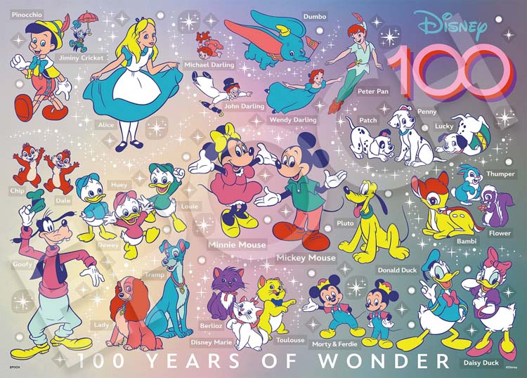 楽天市場】ジグソーパズル 100 YEARS OF WONDER (100イヤーズ オブ