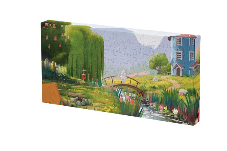 【新品未使用品】ムーミン ジグソーパズル ヘムレンさんの庭 日本最大級 廃盤品 Moomin 2000 pieces ムーミン ヘムレンさんの