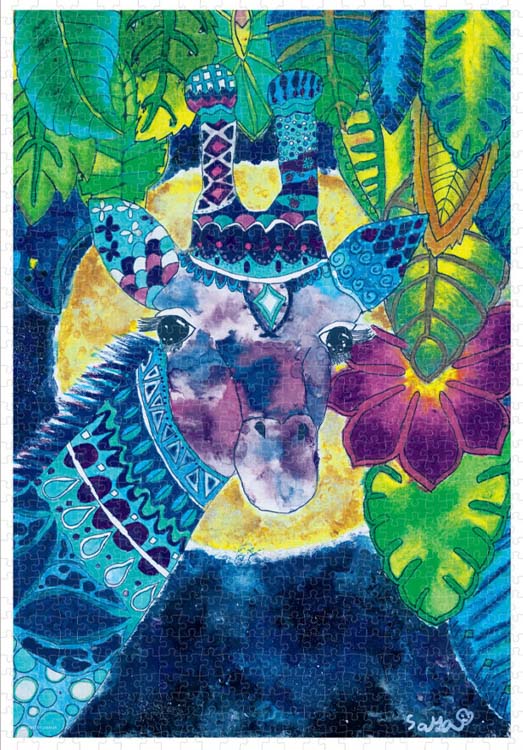 楽天市場】ジグソーパズル MISS BLUEBERRY（月夜に照らされたキリン