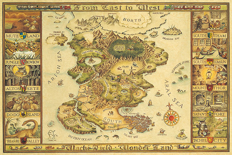 楽天市場 Yam 10 301 わちふぃーるど わちふぃーるどの地図 1000ピース ジグソーパズル ジグソークラブ楽天市場店