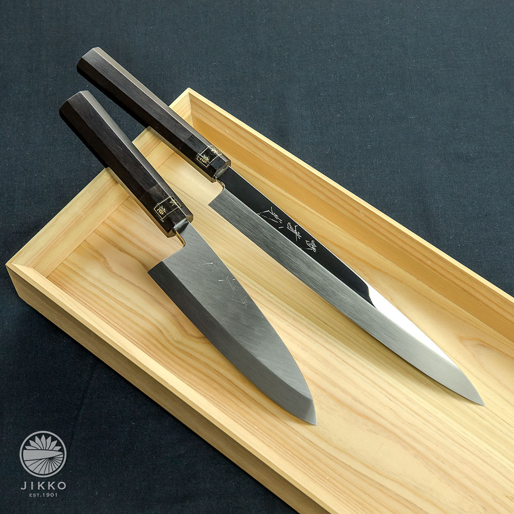 日本鋼 特製 105mm jk_h アジ切 プレゼント ラッピング 名入れ 名前入れ 国産 堺 堺包丁 安来鋼 實光包丁 日本製 贈り物 鋼 黒  【正規逆輸入品】 アジ切
