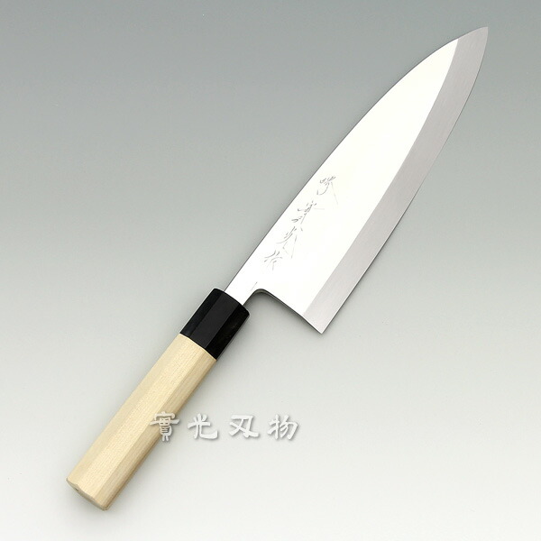 本焼青二 鏡面 出刃包丁 150m