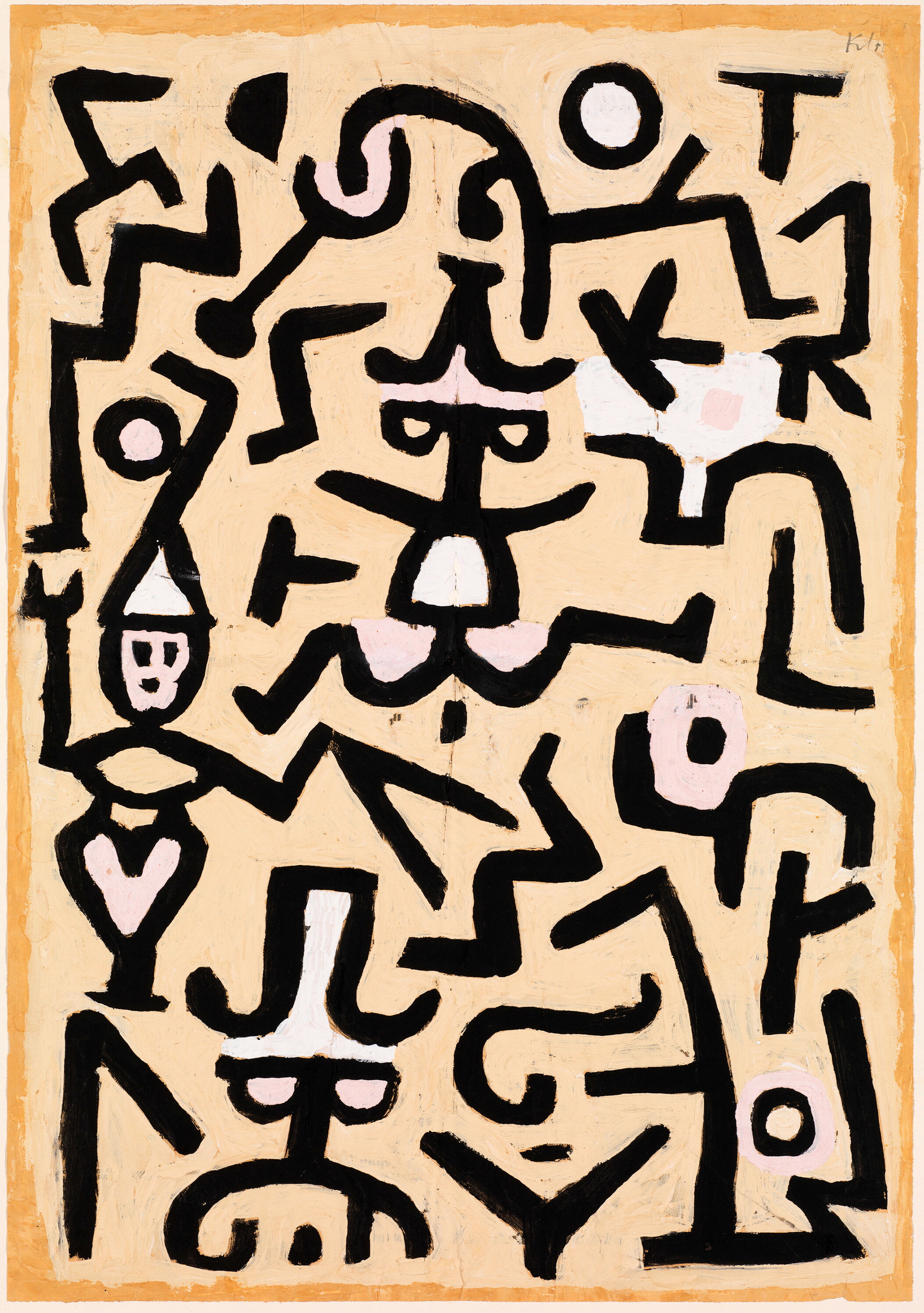 楽天市場】【パウル・クレー額付ポスター】NEW HARMONY, 1936(550×765