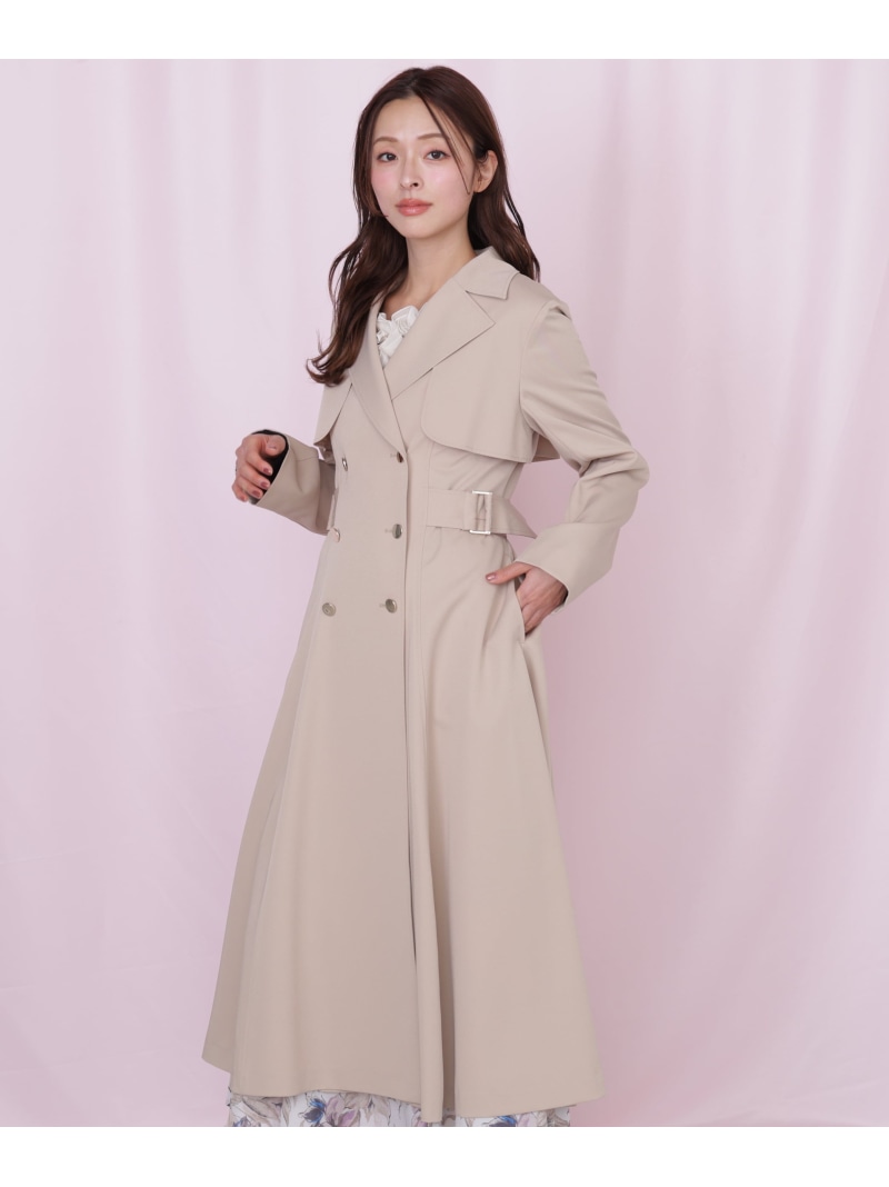プリンセスライントレンチコート JILL by JILL STUART 内鰓 バイ 内鰓 スチュアート ジャケット・アウター 余分の物のジャケット・アウター さくら色 白いこと 薄墨色 ベージュ【貨物輸送無料】[ Fashion]