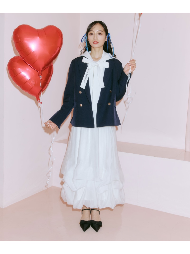 シアータックバルーンスカート JILL by JILL STUART ジル バイ ジル スチュアート スカート その他のスカート ブルー ホワイト【送料無料】[ Fashion]｜JILL by JILL STUART