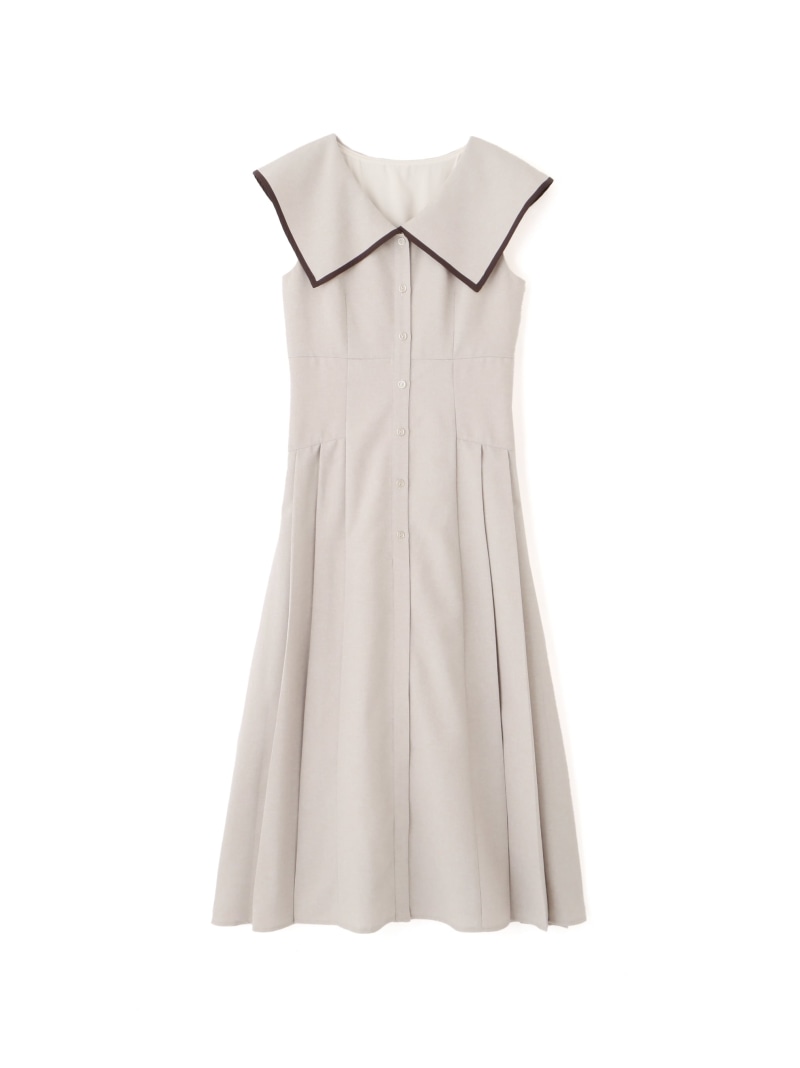 【SALE／30%OFF】ビッグカラーワンピース JILL by JILL STUART ジル バイ ジル スチュアート ワンピース・ドレス ワンピース グレー ベージュ【RBA_E】【送料無料】[ Fashion]
