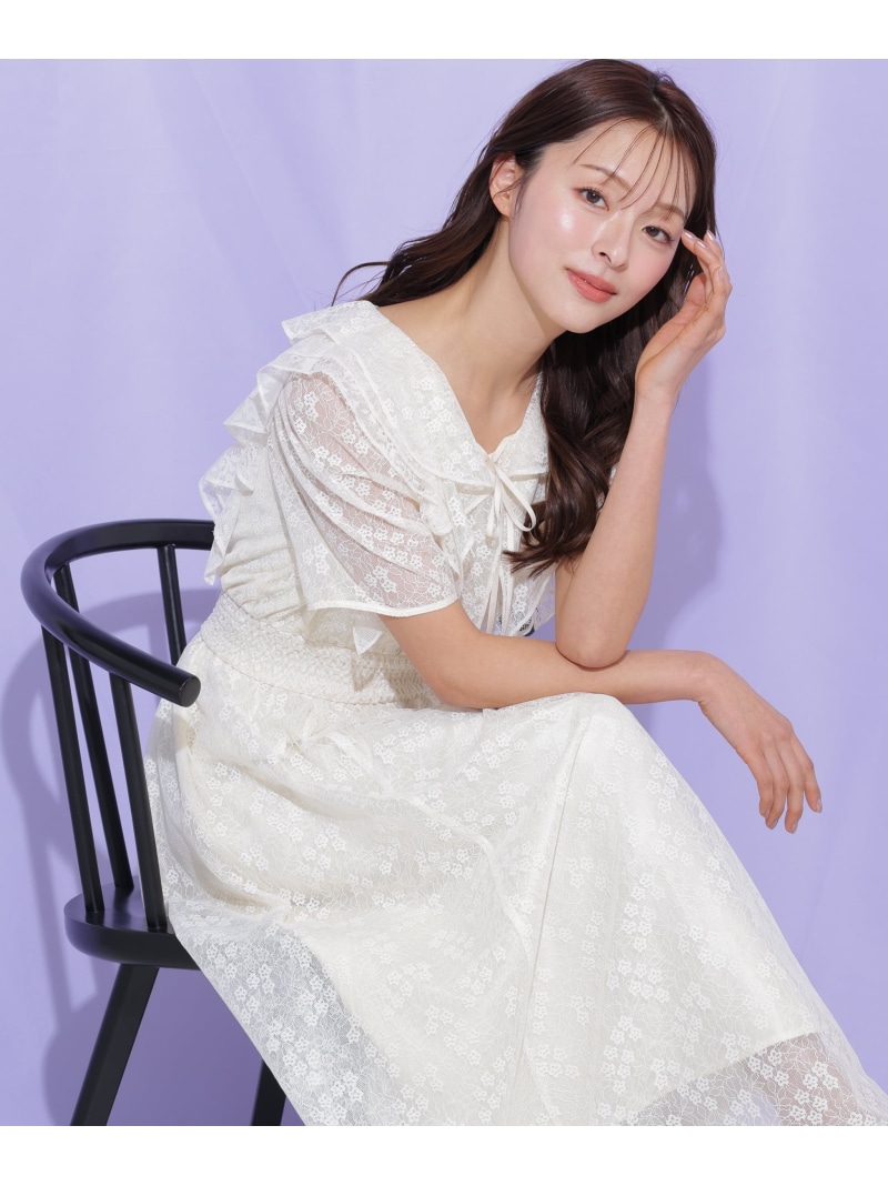 バリエーションフリルワンピース JILL by JILL STUART ジル バイ ジル スチュアート ワンピース・ドレス ワンピース ブラック ホワイト【送料無料】[ Fashion]