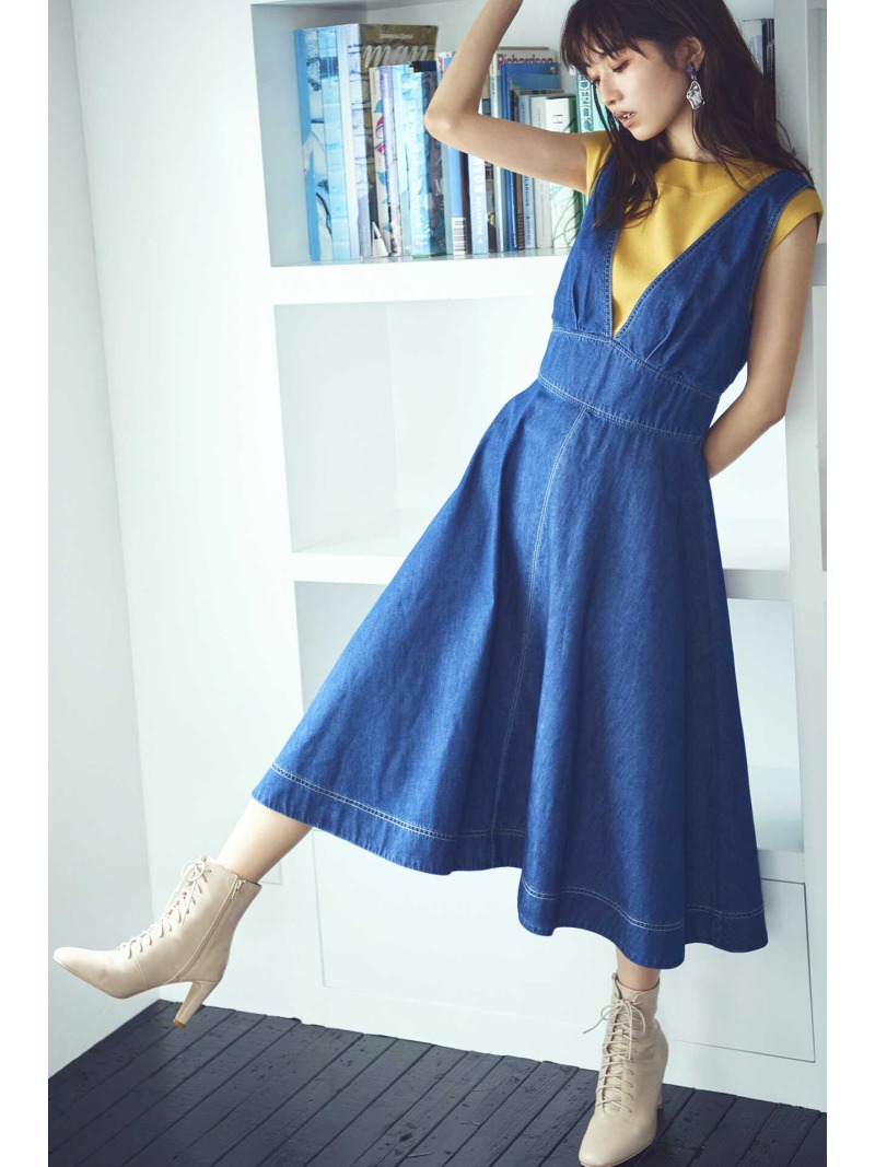 楽天市場 Sale 60 Off ハイブリッドデニムフレアワンピース Jill By Jillstuart ジル バイ ジルスチュアート ワンピース ワンピースその他 ネイビー ブラック Rba E 送料無料 Rakuten Fashion Jill By Jillstuart