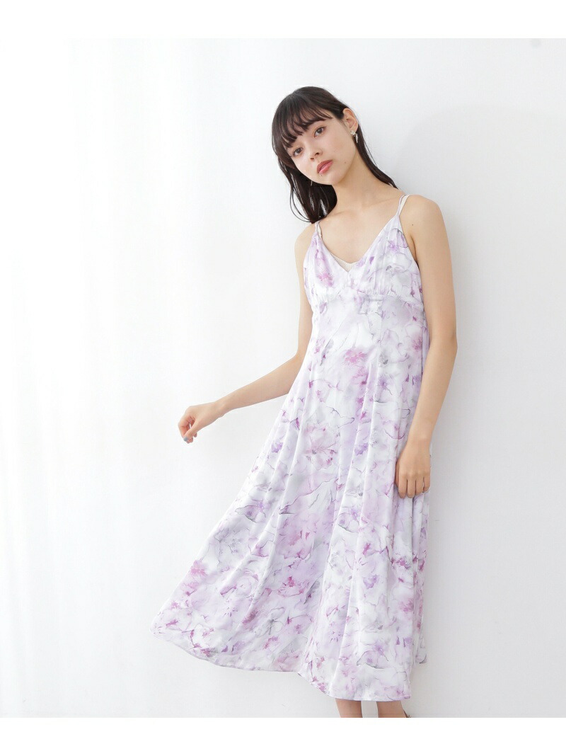 レディースファッション ワンピース 最適な材料 ワンピースその他 ワンピース ジルスチュアート バイ ジル Jillstuart By Jill マーブルフローラルキャミワンピース ピンク Fashion ブルー 送料無料 Rakuten Domuffka Com