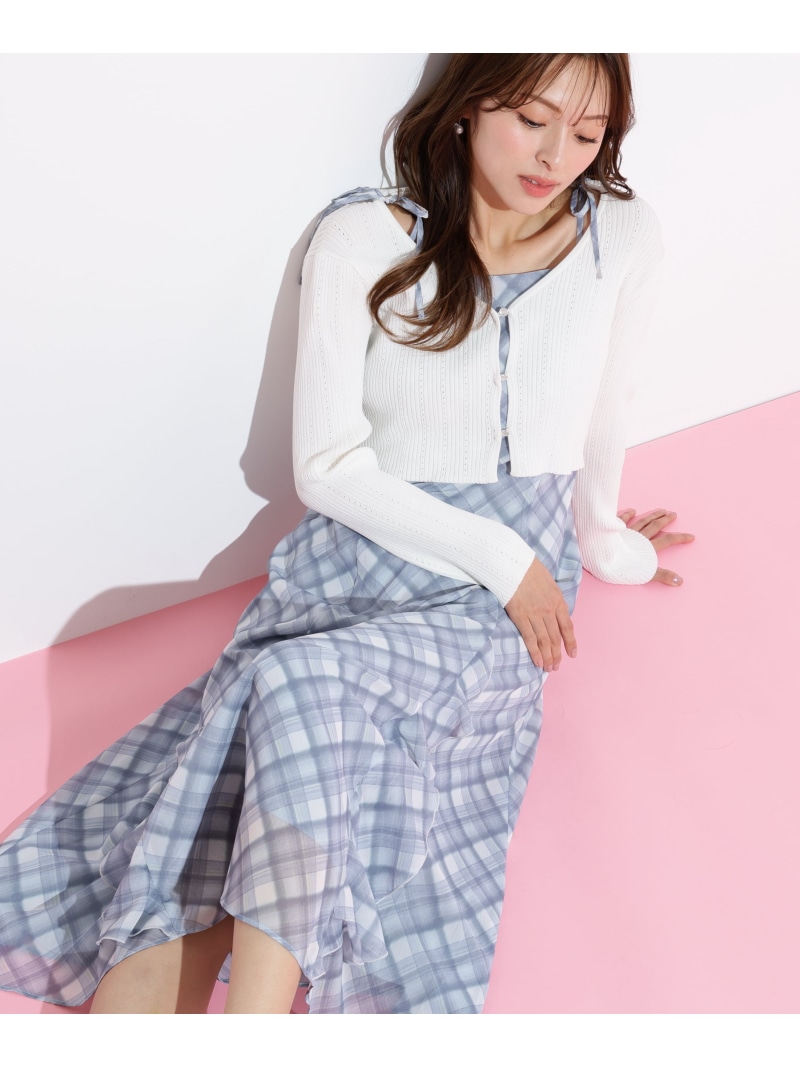 JILL STUART ジルスチュアート　ノースリーブワンピース パステル　S JILL STUART ジルスチュアート ノースリーブワンピース パステル