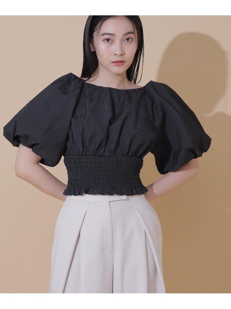 【SALE／20%OFF】シュリンクバルーンブラウス JILL by JILL STUART ジル バイ ジル スチュアート トップス シャツ・ブラウス ブラック ホワイト【RBA_E】【送料無料】[ Fashion]