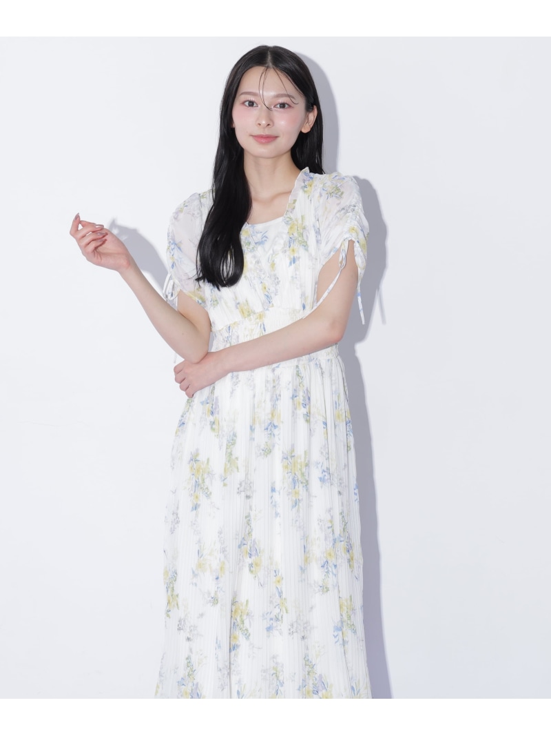 ビッグフラワーワンピース JILL by JILL STUART ジル バイ ジル スチュアート ワンピース・ドレス ワンピース ホワイト ピンク ブルー【先行予約】*【送料無料】[ Fashion]｜JILL by JILL STUART