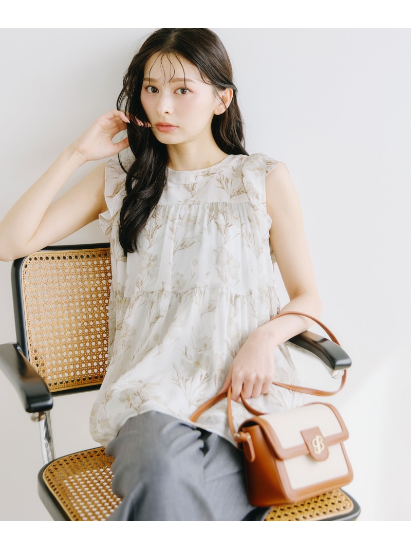 ＜RIBBONシリーズ＞ティアードチュニックブラウス JILL by JILL STUART ジル バイ ジル スチュアート トップス シャツ・ブラウス ブラック ホワイト【送料無料】[ Fashion]｜JILL by JILL STUART
