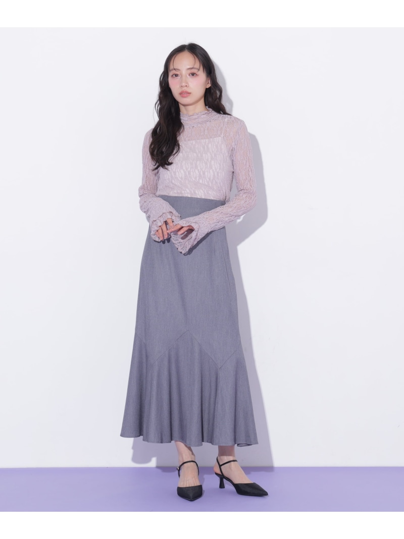 イレヘムマーメイドスカート JILL by JILL STUART ジル バイ ジル スチュアート スカート その他のスカート グレー ブラック【先行予約】*【送料無料】[ Fashion]｜JILL by JILL STUART