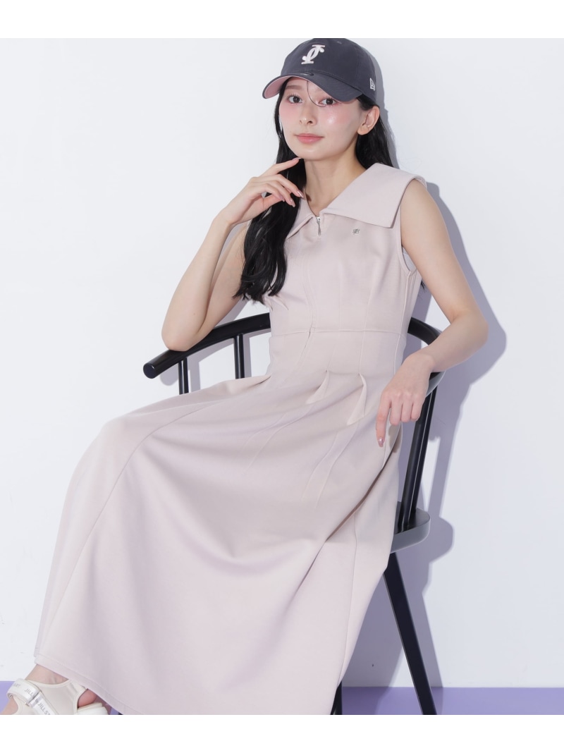 ダイバー襟付きワンピース JILL by JILL STUART ジル バイ ジル スチュアート ワンピース・ドレス ワンピース ホワイト ピンク ネイビー【送料無料】[ Fashion]｜JILL by JILL STUART