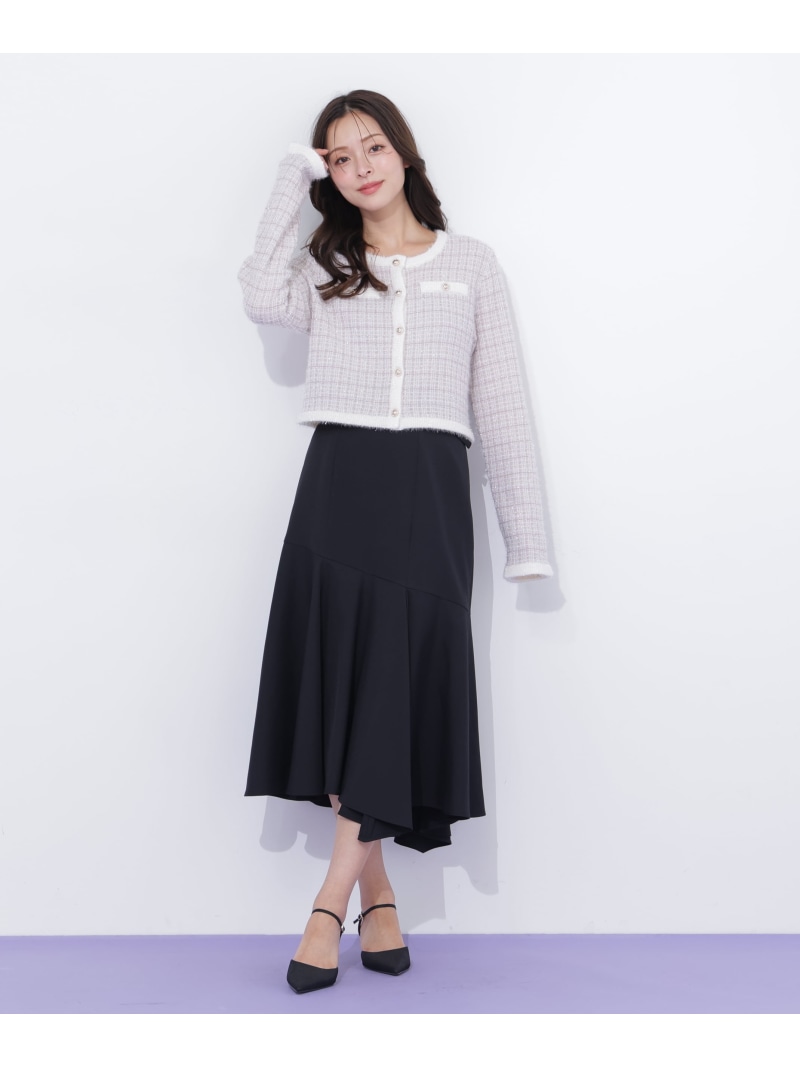 【SALE／30%OFF】イレギュラーヘムマーメイドスカート JILL by JILL STUART 内鰓 バイ 内鰓 スチュアート スコート 余分の物のスコート ベージュ 薄墨色 黒いこと【RBA_E】【貨物輸送無料】[ Fashion]