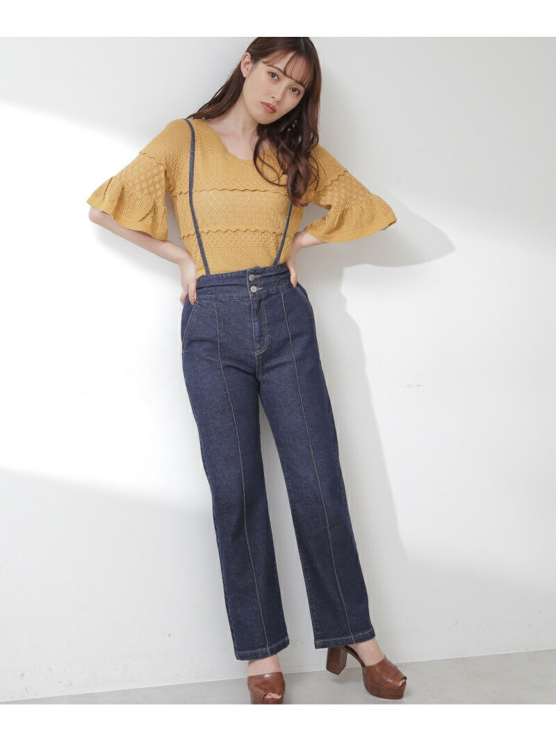 レースダウンデニムパンツ Jill By Jillstuart ジル バイ ジルスチュアート パンツ ジーンズ パンツその他 ブルー 先行予約 送料無料 Rakuten Fashion Andapt Com